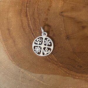 RETIRED James Avery Four Seasons Charm, Sterling Silver